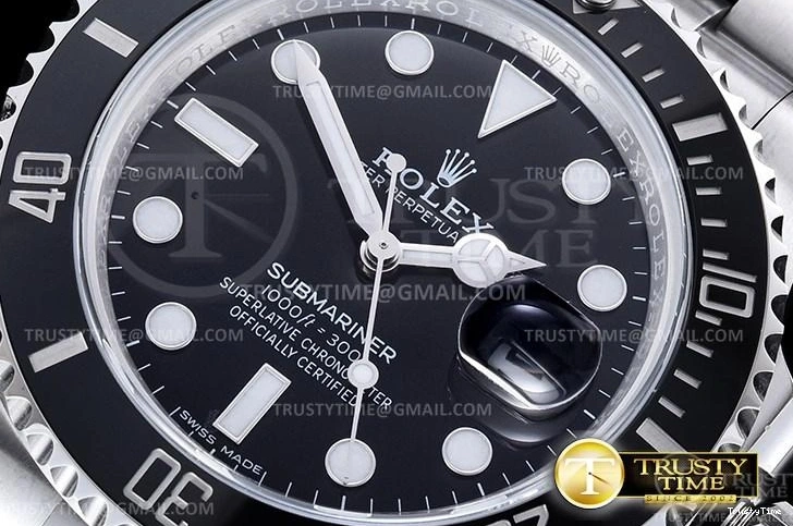 0723 ROLSUB0282 – Submariner 116610LN 904L SS SS Blk V2S ZZF SA Durable 1037